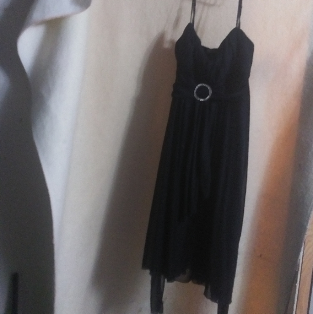 Black knee length dress
